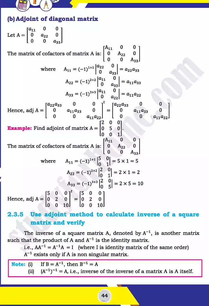 unit 2 matrices and determinants mathematics 11th text book 20