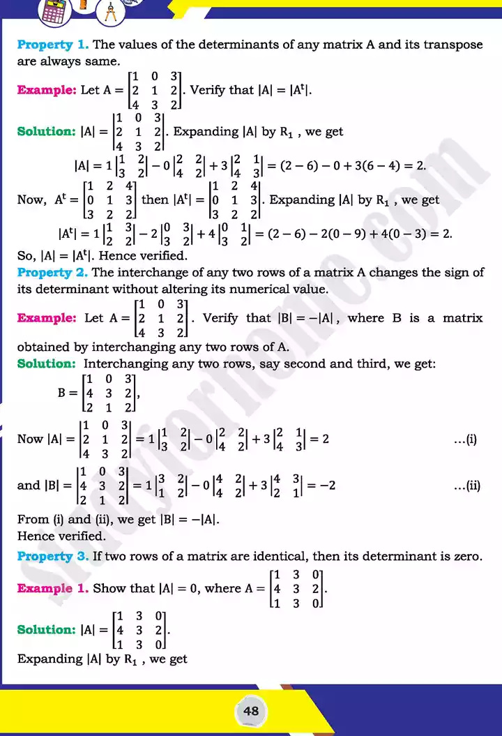 unit 2 matrices and determinants mathematics 11th text book 24