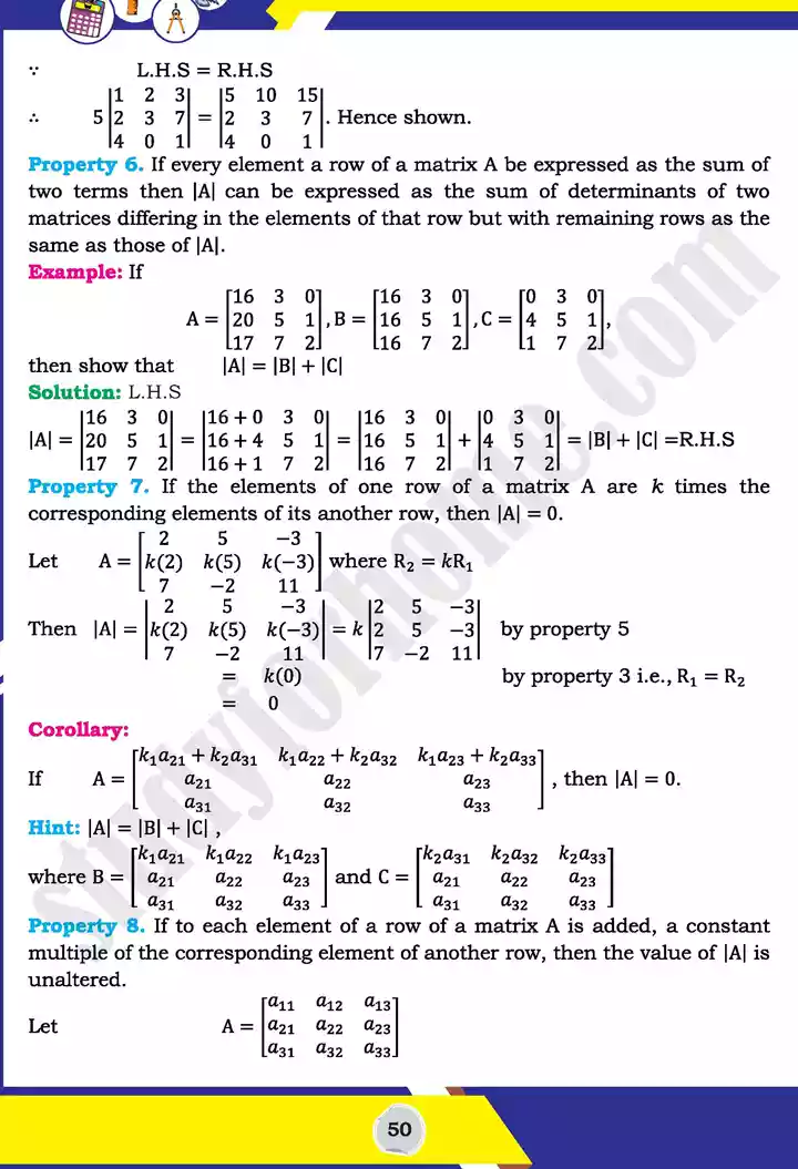 unit 2 matrices and determinants mathematics 11th text book 26