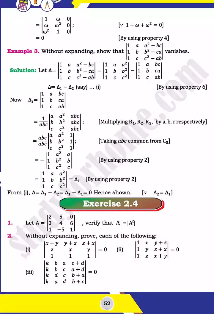 unit 2 matrices and determinants mathematics 11th text book 28