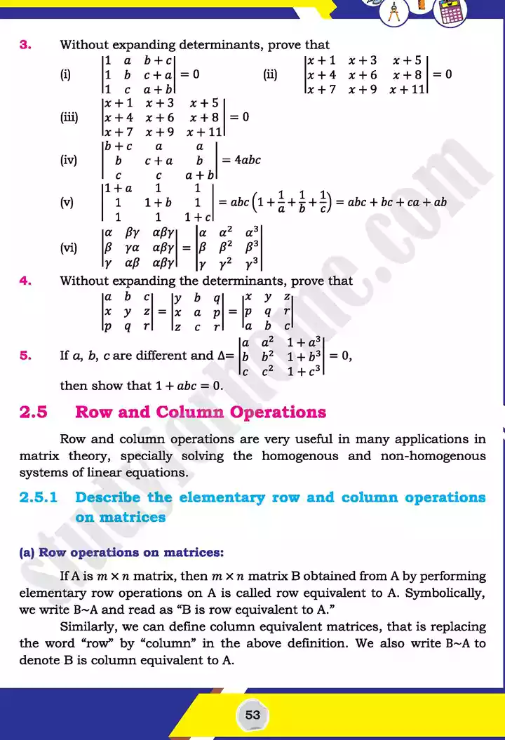 unit 2 matrices and determinants mathematics 11th text book 29