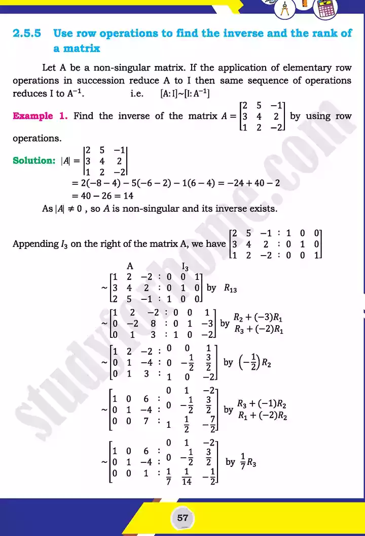 unit 2 matrices and determinants mathematics 11th text book 33