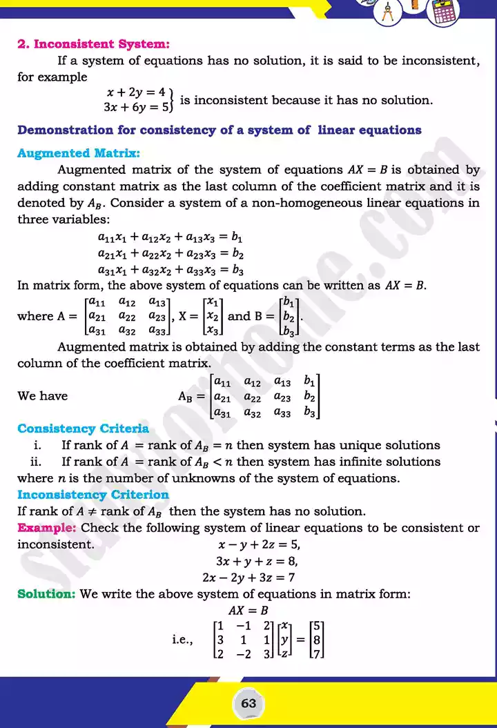 unit 2 matrices and determinants mathematics 11th text book 39