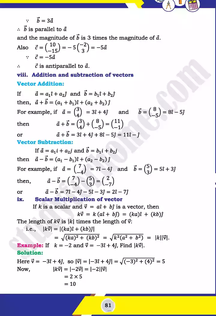 unit 3 vectors mathematics 11th text book 08