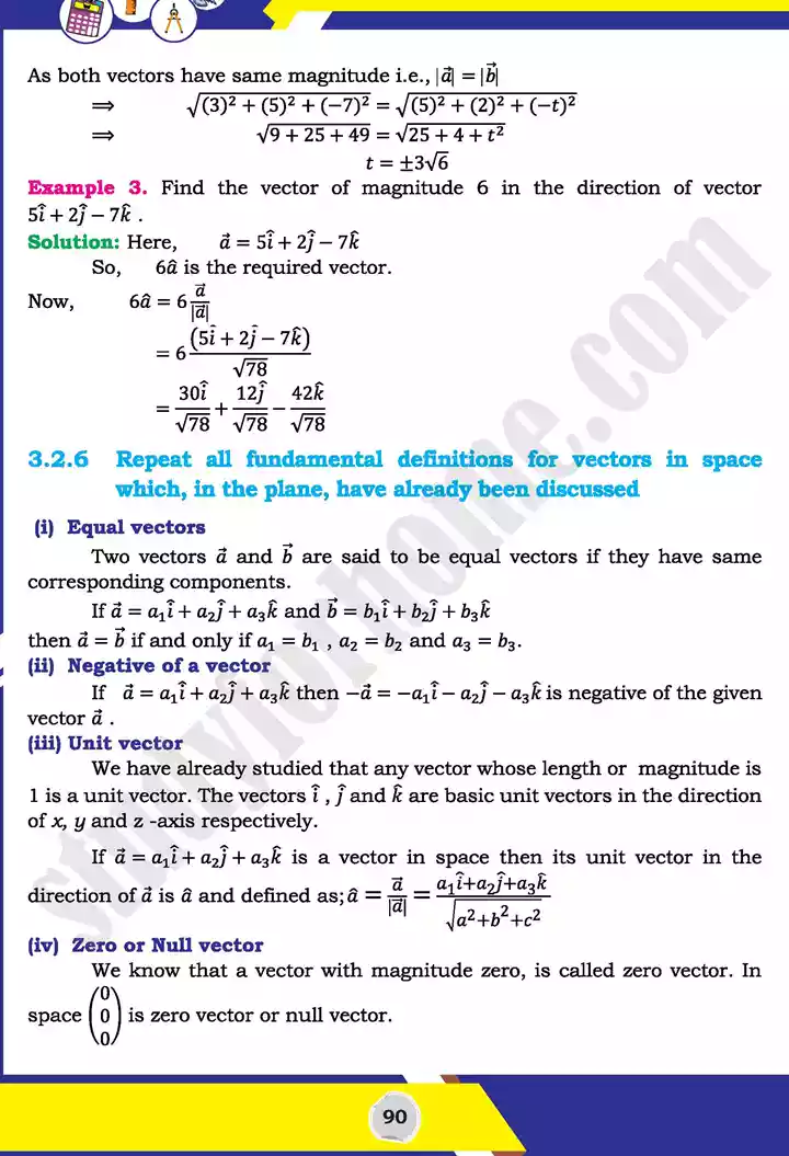 unit 3 vectors mathematics 11th text book 17