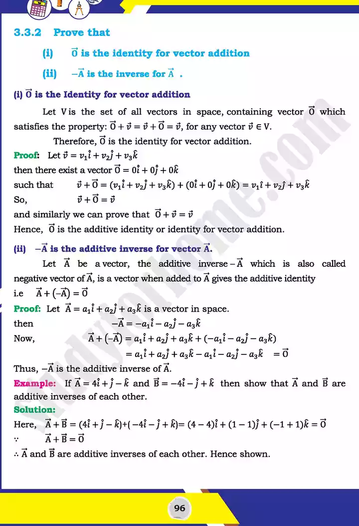 unit 3 vectors mathematics 11th text book 23