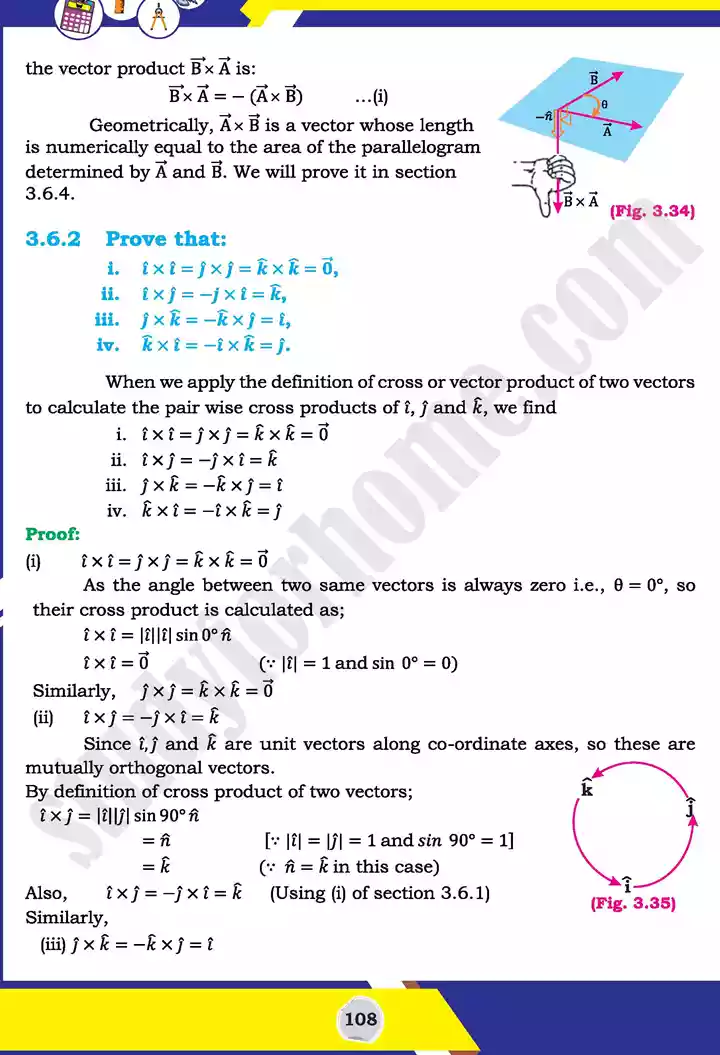 unit 3 vectors mathematics 11th text book 35