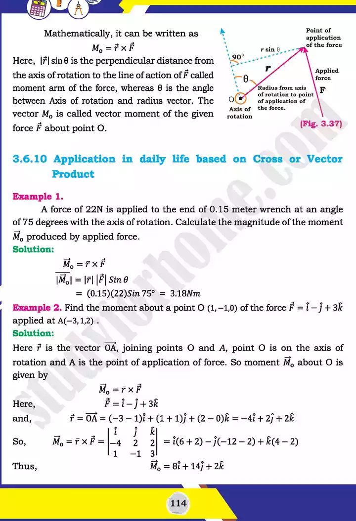 unit 3 vectors mathematics 11th text book 41