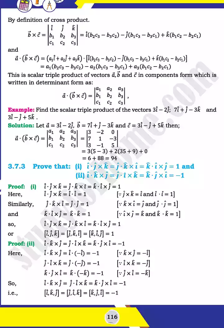 unit 3 vectors mathematics 11th text book 43