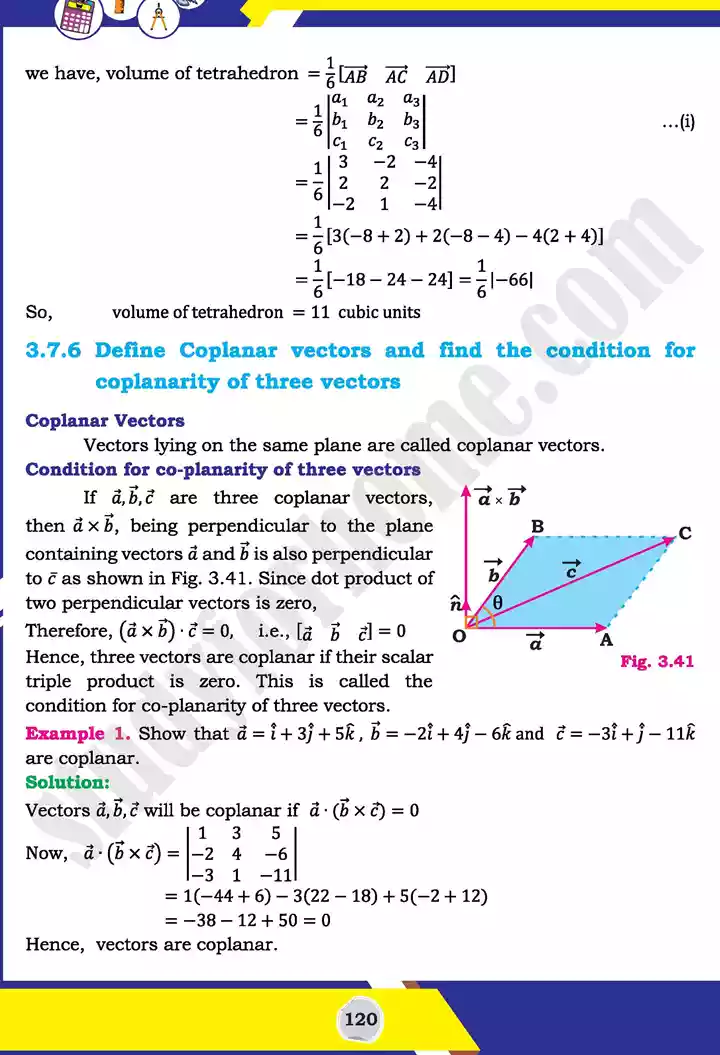 unit 3 vectors mathematics 11th text book 47