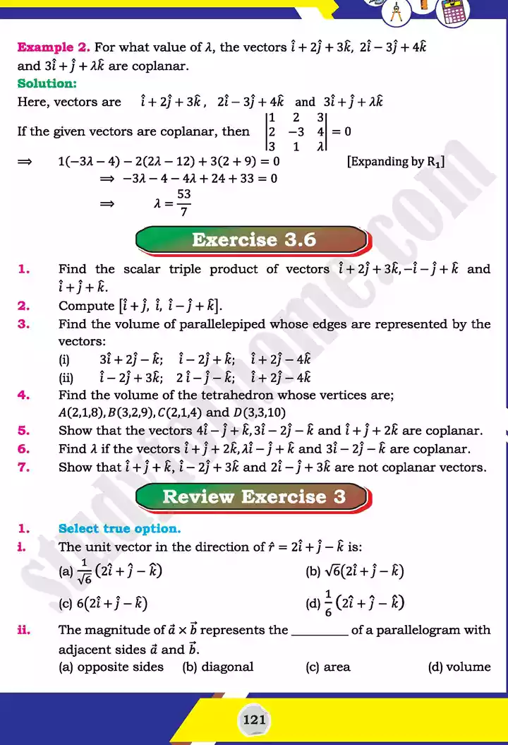 unit 3 vectors mathematics 11th text book 48