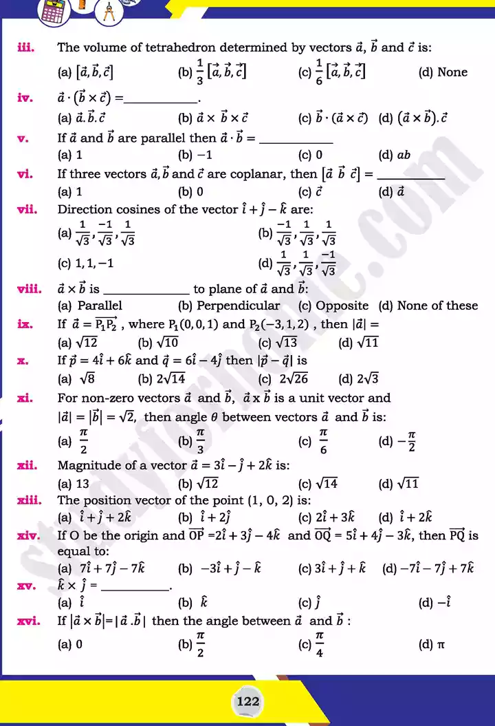 unit 3 vectors mathematics 11th text book 49