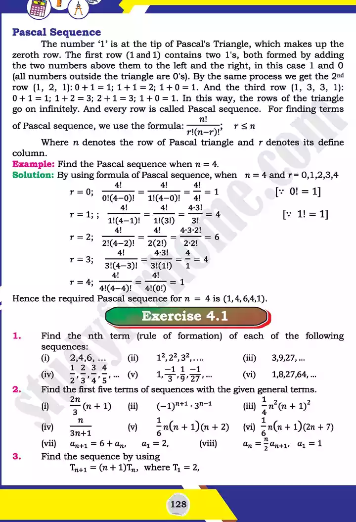 unit 4 sequences and series mathematics 11th text book 05