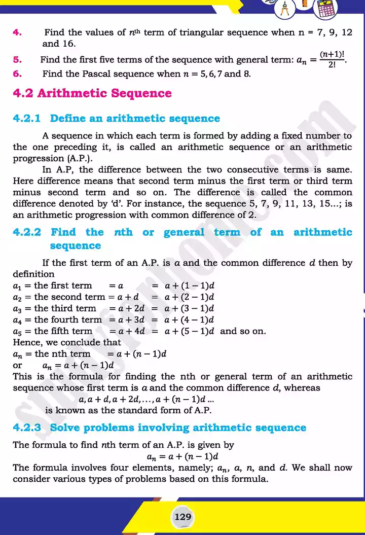 unit 4 sequences and series mathematics 11th text book 06