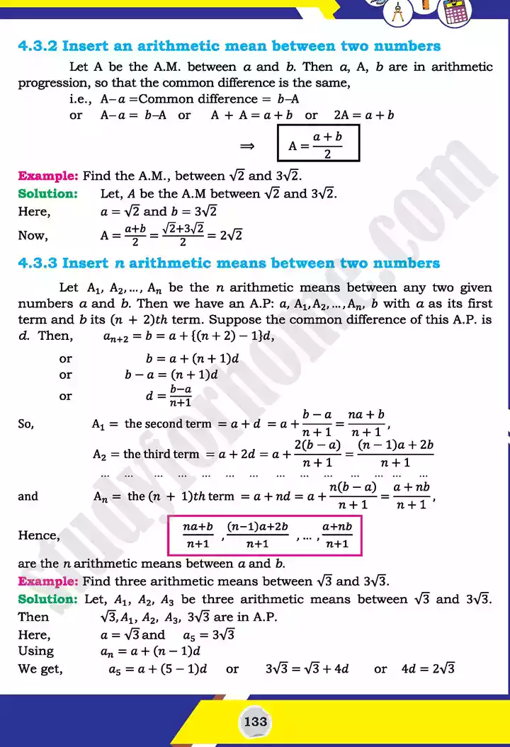 unit 4 sequences and series mathematics 11th text book 10