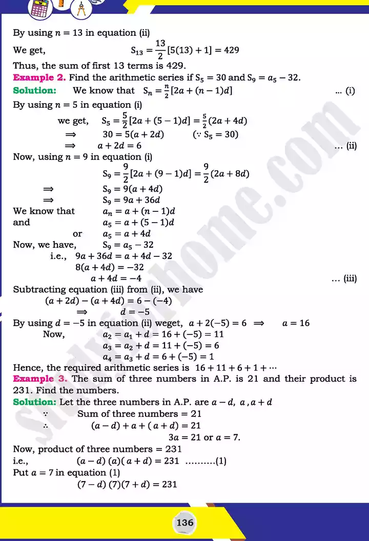 unit 4 sequences and series mathematics 11th text book 13