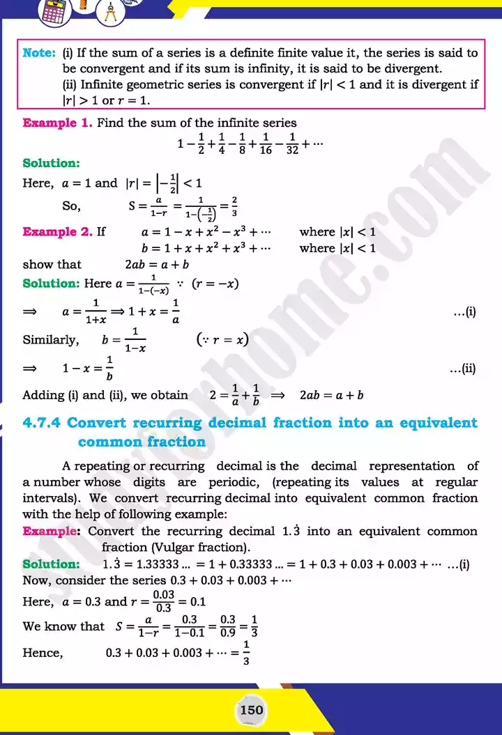 unit 4 sequences and series mathematics 11th text book 27