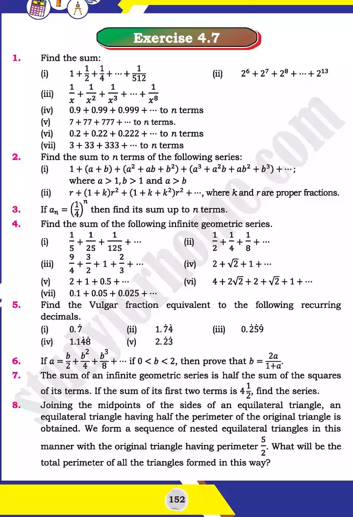 unit 4 sequences and series mathematics 11th text book 29