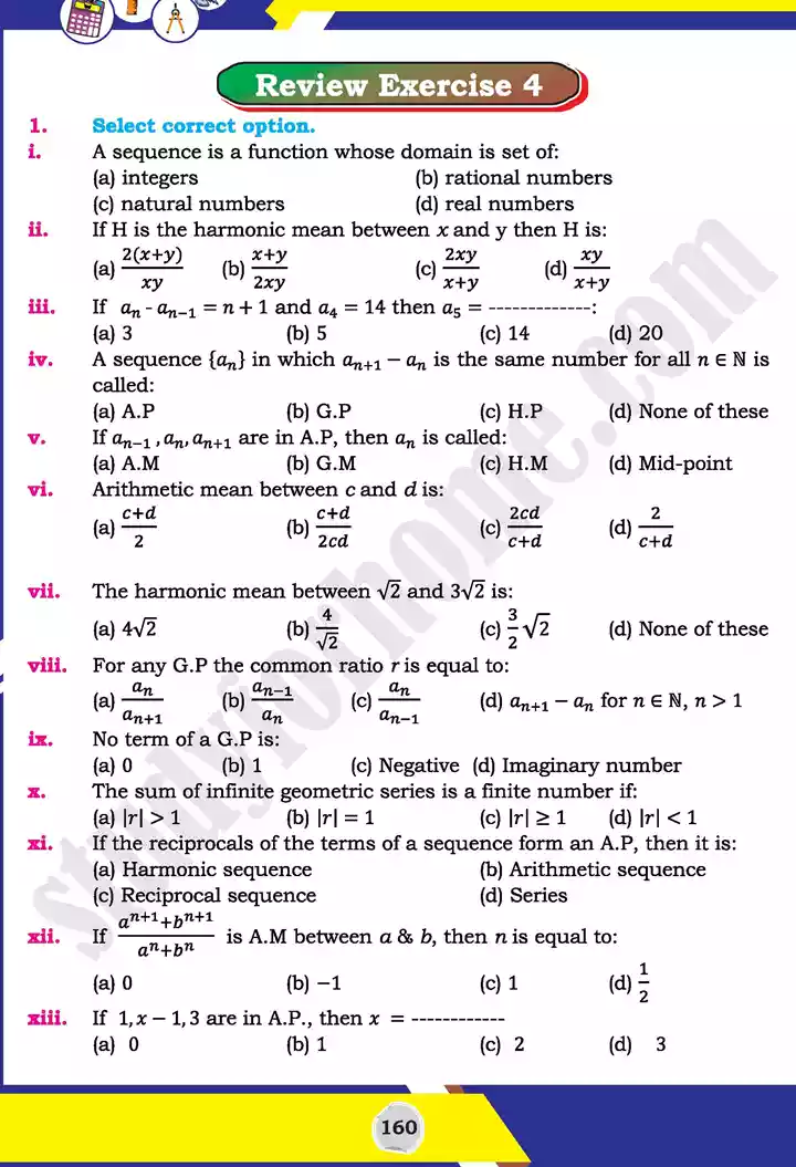 unit 4 sequences and series mathematics 11th text book 37