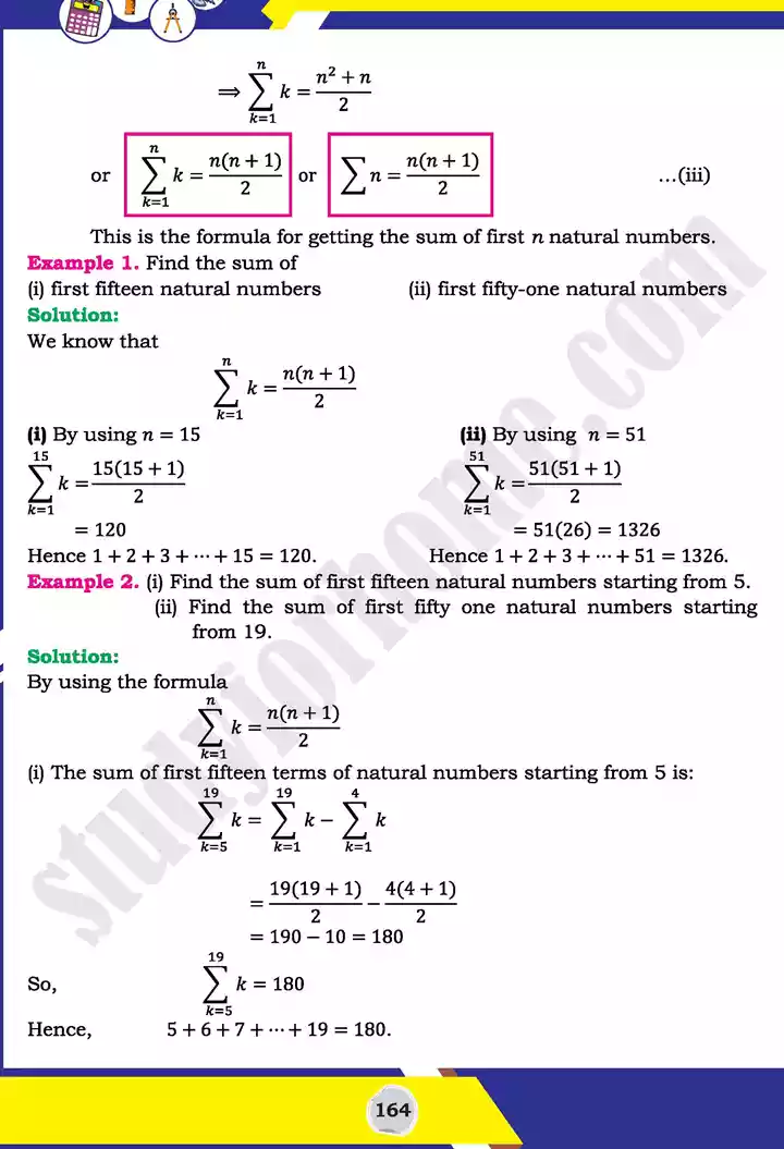 unit 5 miscellaneous series mathematics 11th text book 03