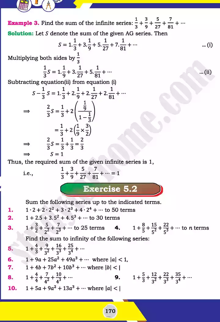 unit 5 miscellaneous series mathematics 11th text book 09