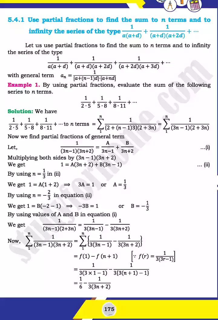 unit 5 miscellaneous series mathematics 11th text book 14