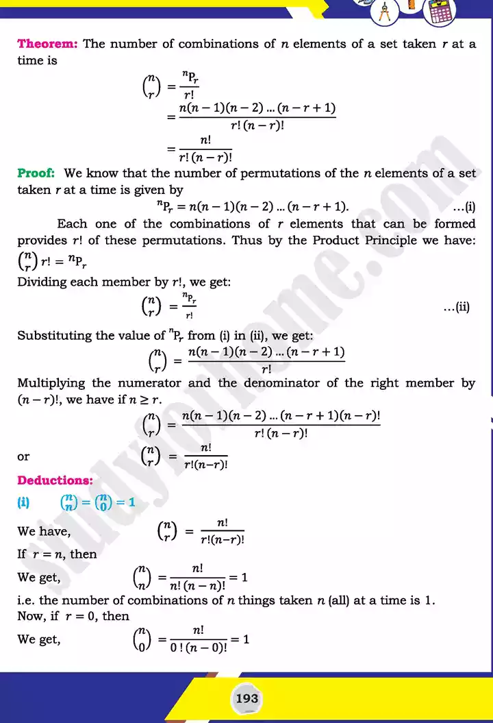 unit 6 permutation combination and probability mathematics 11th text book 15