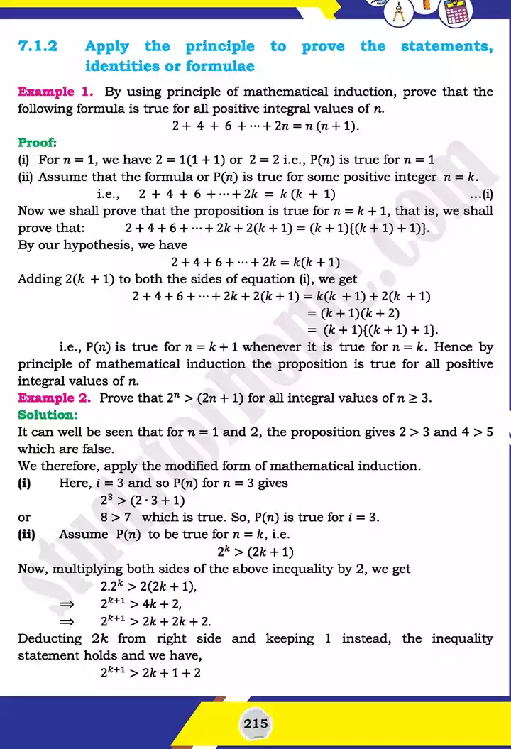 unit 7 mathematical induction and binomial theorem mathematics 11th text book 02