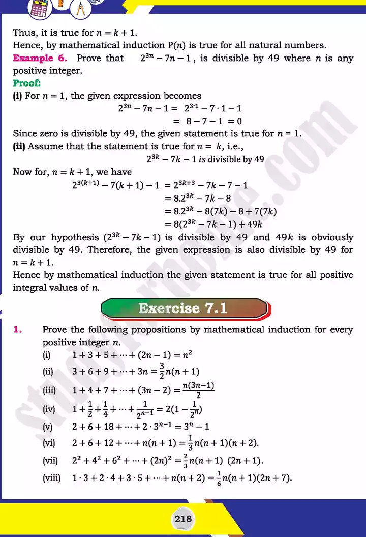 unit 7 mathematical induction and binomial theorem mathematics 11th text book 05