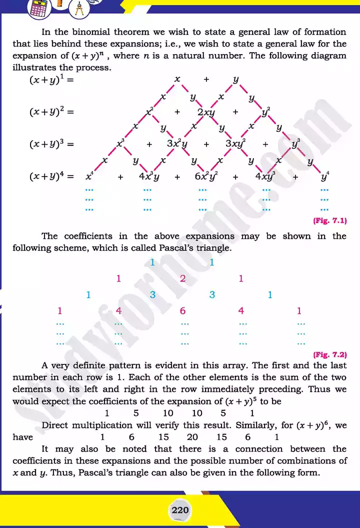 unit 7 mathematical induction and binomial theorem mathematics 11th text book 07