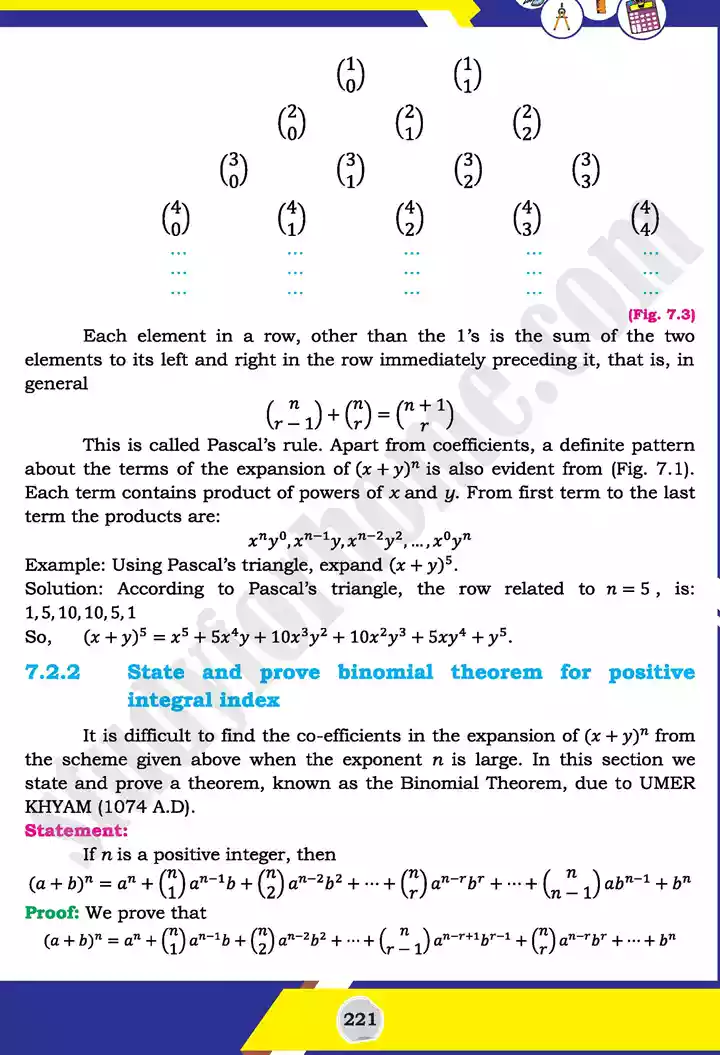 unit 7 mathematical induction and binomial theorem mathematics 11th text book 08