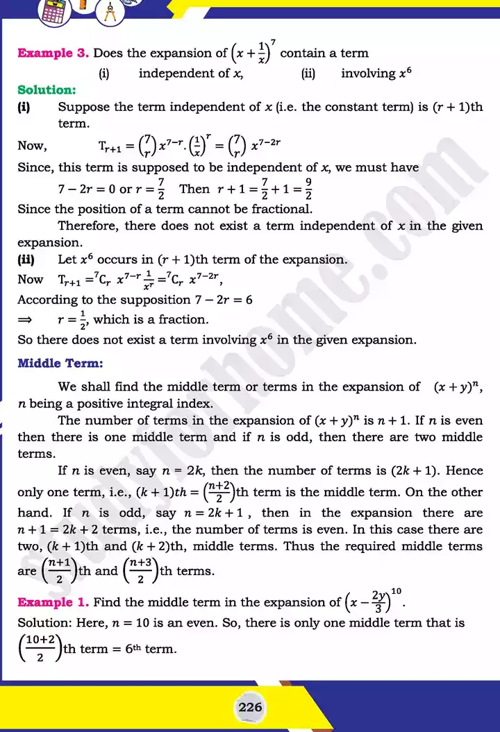 unit 7 mathematical induction and binomial theorem mathematics 11th text book 13