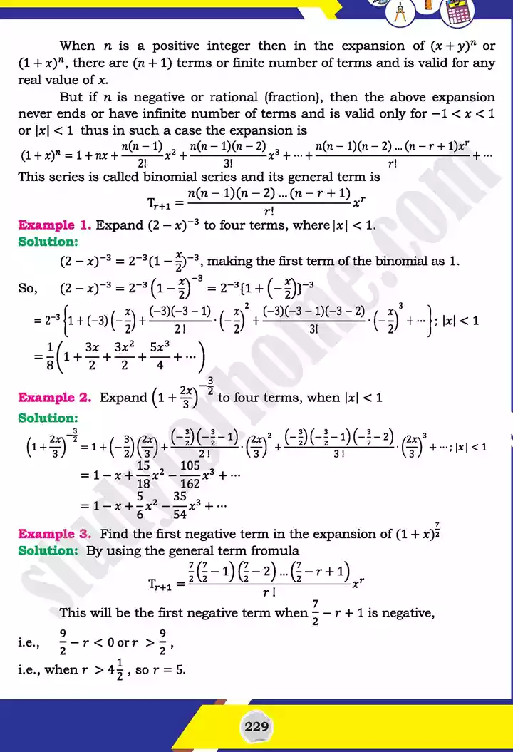 unit 7 mathematical induction and binomial theorem mathematics 11th text book 16