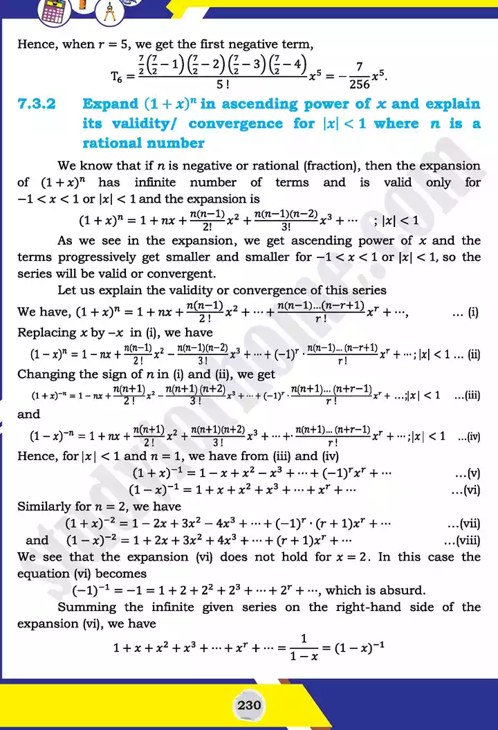 unit 7 mathematical induction and binomial theorem mathematics 11th text book 17