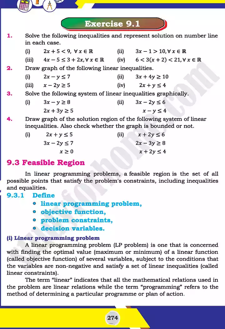 unit 9 linear programming lp mathematics 11th text book 08