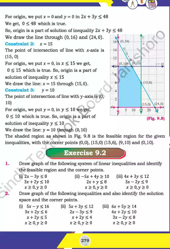 unit 9 linear programming lp mathematics 11th text book 13