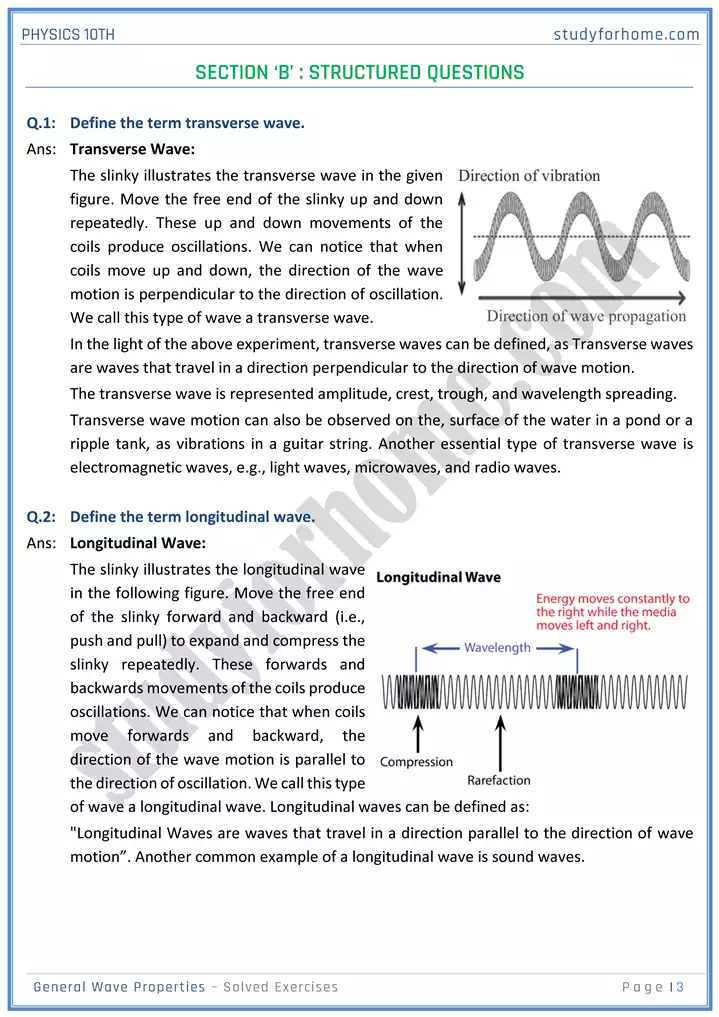 chapter 10 general wave properties solution of textbook exercise physics 10th 03