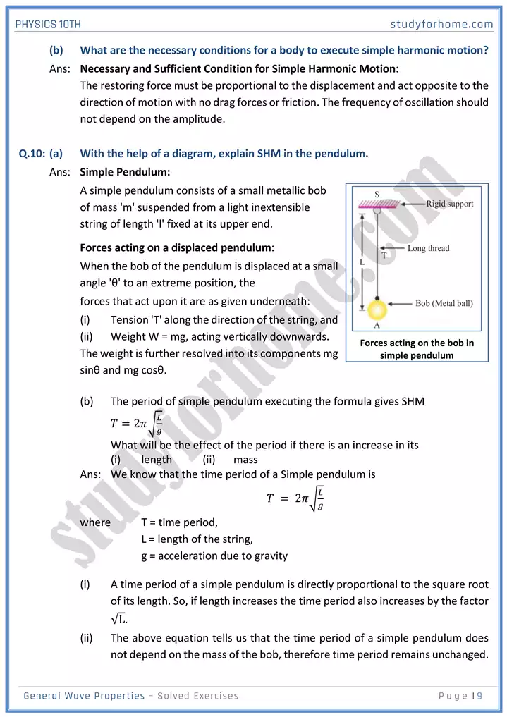 chapter 10 general wave properties solution of textbook exercise physics 10th 09