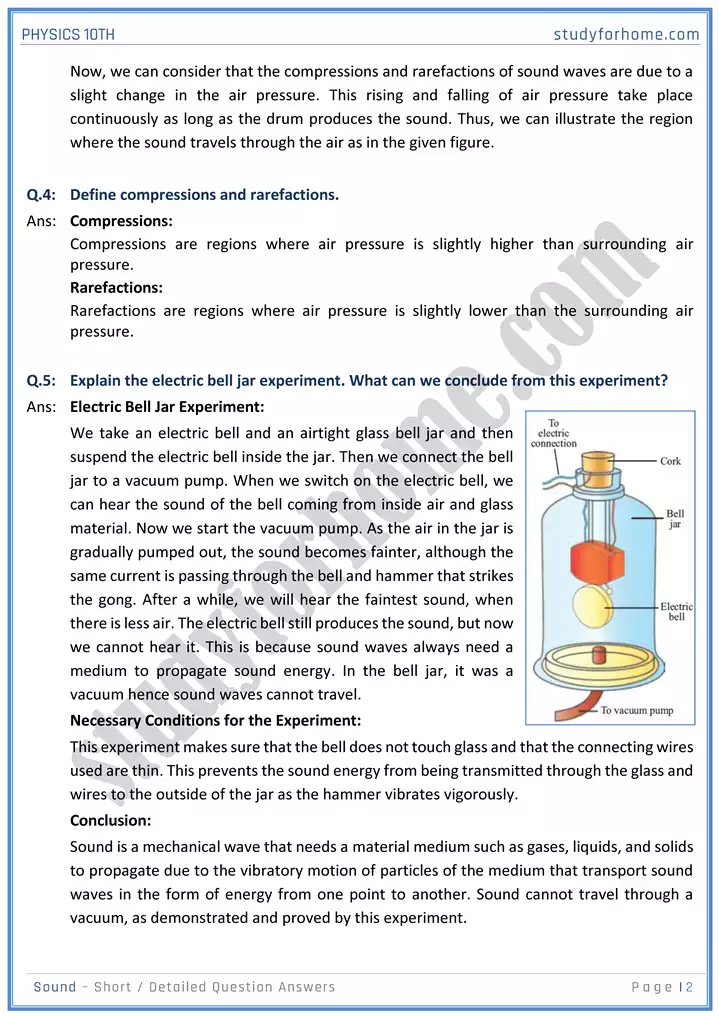 chapter 11 sound short and detailed question answers physics 10th 02