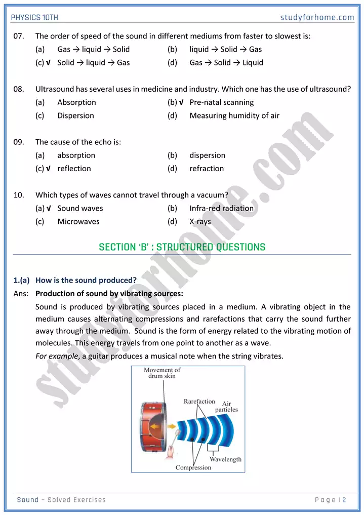 chapter 11 sound solution of textbook exercise physics 10th 02