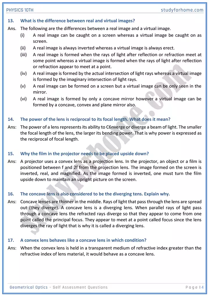 chapter 13 geometrical optics self assessment questions physics 10th 04