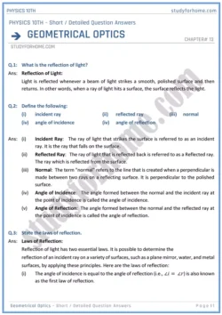 chapter-13-geometrical-optics-short-and-detailed-question-answers-physics-10th