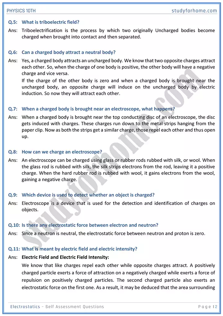 chapter 14 electrostatic self assessment questions physics 10th 02