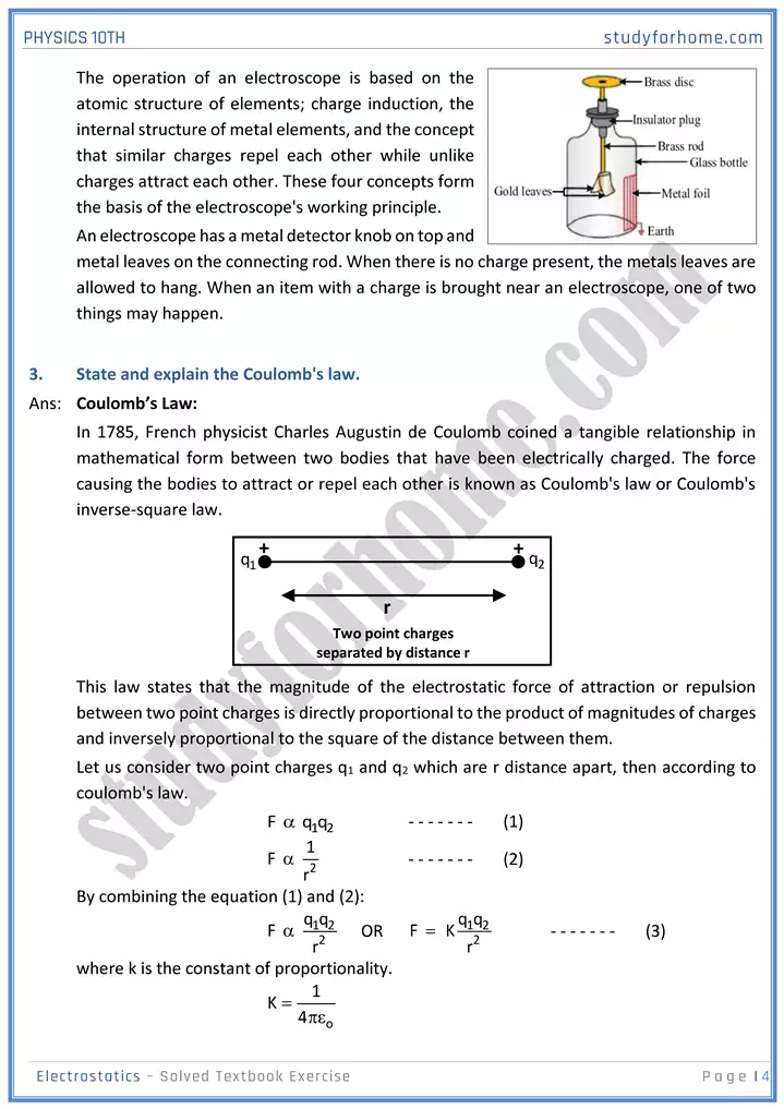 chapter 14 electrostatic solution of textbook exercise physics 10th 04