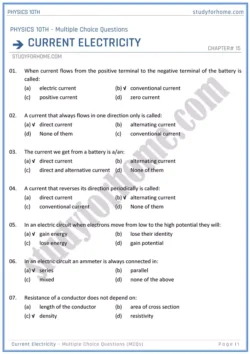 chapter-15-current-electricity-multiple-choice-questions-physics-10th