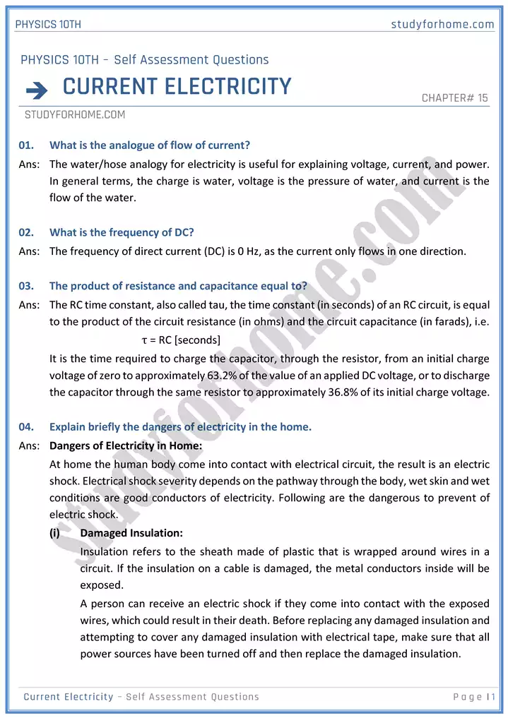 chapter-15-current-electricity-self-assessment-questions-physics-10th