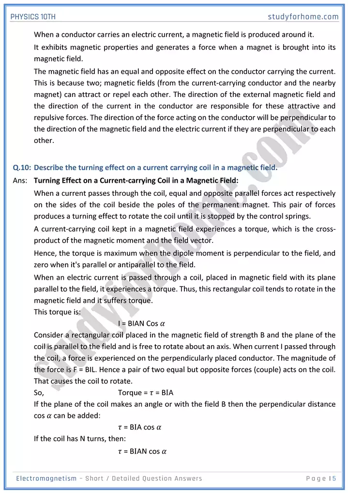 chapter 16 electromagnetism short and detailed question answers physics 10th 05