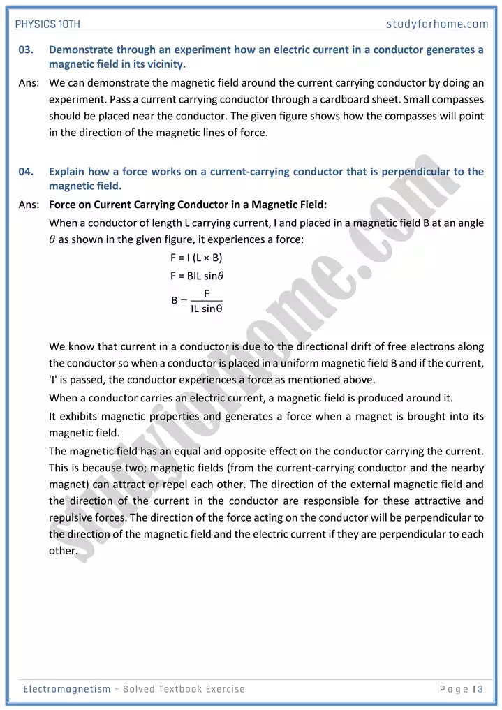 chapter 16 electromagnetism solution of textbook exercise physics 10th 03