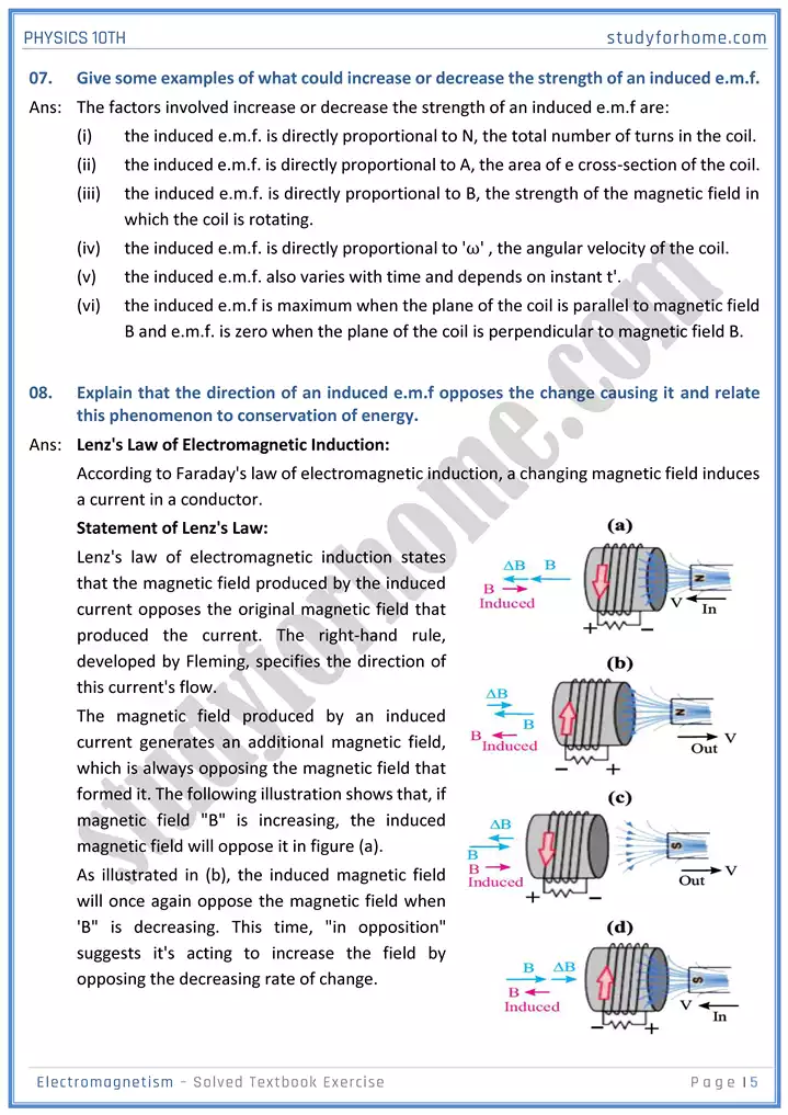 chapter 16 electromagnetism solution of textbook exercise physics 10th 05