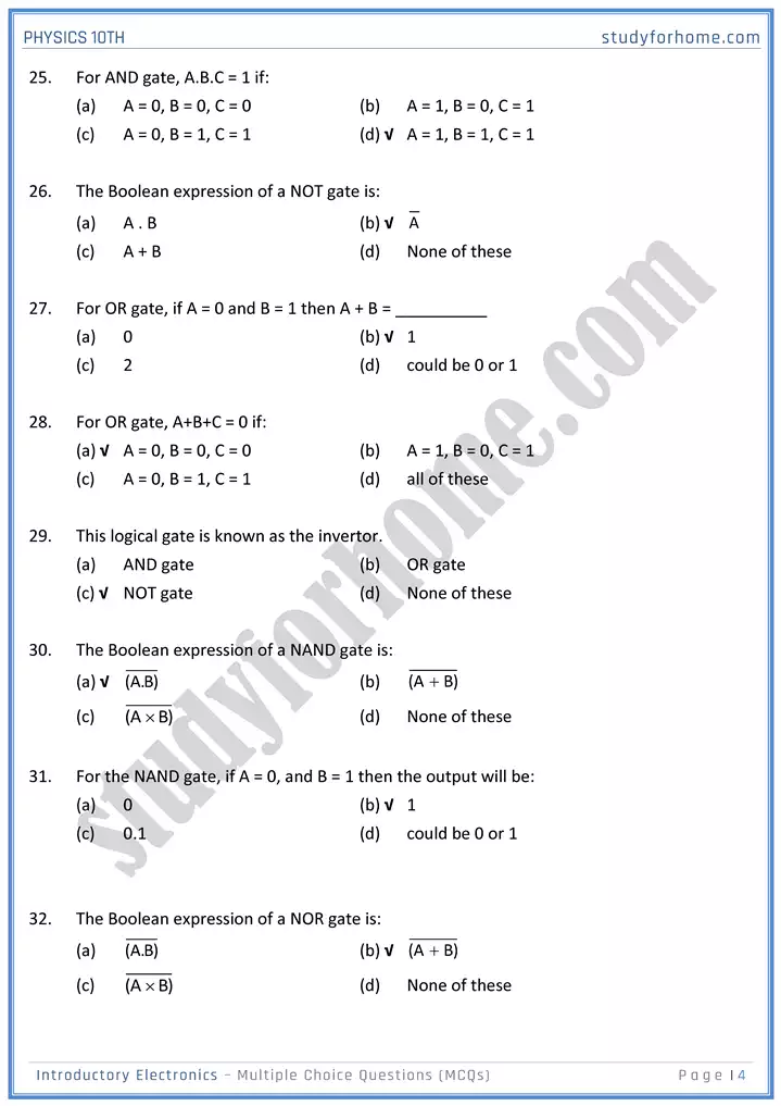 chapter 17 introductory electronics multiple choice questions physics 10th 04